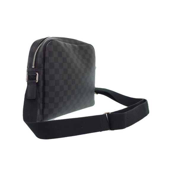 Louis Vuitton Graphite Black Shoulder PM Dayton Bag Damier - Picture 1 of 8